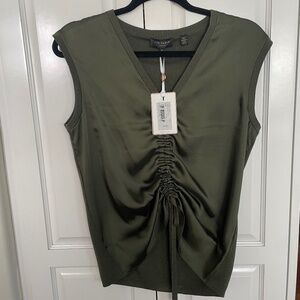Ted Baker Ruched Fit Knitted Green Top 2